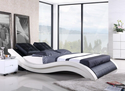 Design Betten Doppel Hotel Gestell Schlaf Zimmer Leder Luxus Modernes